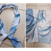 Дамски шал изработен от памук, снимка 7 - Шалове - 44797432
