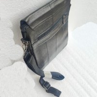 Мъжка кожена чанта с капак, снимка 4 - Чанти - 38965277