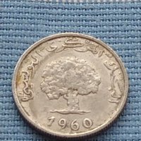 Две монети 1 millimes 1960г. Тунис/ 1 цент 1982г. Африка за КОЛЕКЦИОНЕРИ 41215, снимка 4 - Нумизматика и бонистика - 42788197
