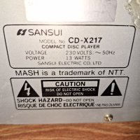 Sansui CD-X217 Compact Disc Player, снимка 5 - Декове - 40713245