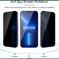 Privacy Стъклен Протектор Apple iPhone 13 Pro Max 12 Mini 11 XS XR 5D, снимка 9 - Фолия, протектори - 36426419