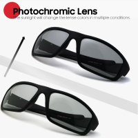 Фотохромни, поляризирани, унисекс слънчеви очила за шофиране, колоездене, риболов, снимка 3 - Слънчеви и диоптрични очила - 42096156