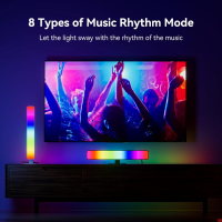 MICTUL RGB светлинна лента, с 15 режима за синхронизиране на сцени и музика, USB захранване, снимка 2 - Друга електроника - 44518817
