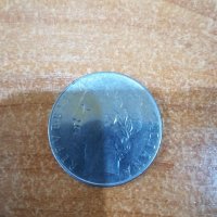 Монета 100 лири 1977г. ИТАЛИЯ , снимка 2 - Нумизматика и бонистика - 39460009