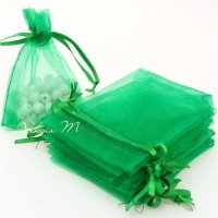 НИСКИ ЦЕНИ Нови Торбички от органза с връзки за сватбени подаръци бижута кръщене бонбони бутилки, снимка 10 - Други - 14332575