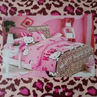 Чаршафи  Hello Kitty -4части, снимка 1 - Спално бельо и завивки - 44419494