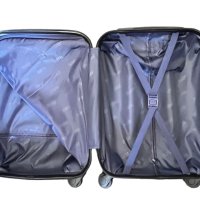 пътнически куфар+авио чанта лек здрав 100%ABS 54/39/20 4ри колела 360°, снимка 12 - Куфари - 42072756