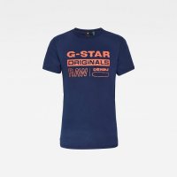 МЪЖКА ТЕНИСКА – G-STAR RAW WAVY LOGO ORIGINALS; размери: размери: L, снимка 5 - Тениски - 31757069
