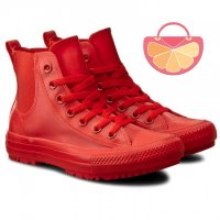 ПРОМО 🍊 CONVERSE 🍊 Дамски гумени кецове RED CHELSEA RUBBER BOOTS 36 и 37 номер нови с кутия, снимка 1 - Кецове - 17420217