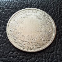 Стара сребърна монета 1892 г. буква D  Германия -уникат,много малък тираж + КУРИОЗ /липсващи букви/, снимка 16 - Нумизматика и бонистика - 33885713