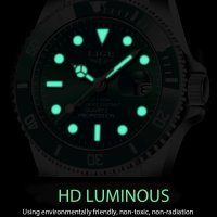 Нов! Mъжки кварцов часовник с японски механизъм LIGE (Submarine) , снимка 6 - Мъжки - 40436961