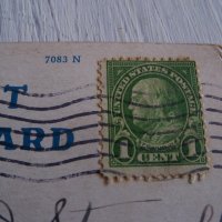 Много рядка марка 1 цент,  Бенджамин Франклин, 1931г., снимка 3 - Филателия - 32024582