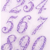 Големи цифри числа силиконов гумен печат декор бисквитки фондан Scrapbooking, снимка 1 - Форми - 30128979