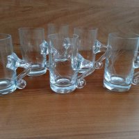 Ретро стъклени чаши  чашки юзчета , снимка 5 - Антикварни и старинни предмети - 29631124
