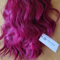 Дамска червена перука , снимка 5 - Продукти за коса - 44515872