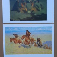 "Западно изкуство(Western Art)"върху 7 двойни картички.Издадени в САЩ, снимка 4 - Колекции - 29722201