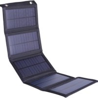 Сгъваем соларен панел, 15 W зареждане директно от слънцето, 2xUSB, снимка 4 - Оригинални зарядни - 42572816