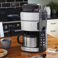 Кафемашина Russell Hobbs машина за кафе на зърна с мелачка и термокана, снимка 12 - Кафемашини - 39863540