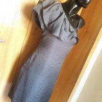 Официална маслено сива рокля М, снимка 5 - Рокли - 15229830