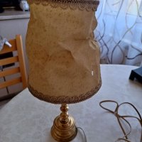 Стара медна нощна лампа , снимка 3 - Антикварни и старинни предмети - 40445858