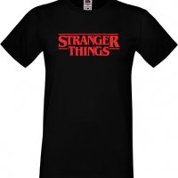 Мъжка тениска Stranger Things Logо,Филм,Сериал,, снимка 1 - Тениски - 37568267