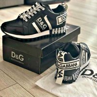 Dolce & Gabbana Мъжки Черни Спортни Обувки Маратонки Кецове Долче и Габана, снимка 1 - Маратонки - 30790914