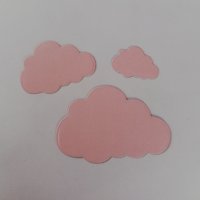Хартиен елемент облак 3 бр скрапбук декорация облаци, снимка 4 - Други - 37889550