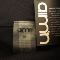 Aimin Black Ribbed Seamless Biker Shorts, снимка 4 - Клинове - 44500489