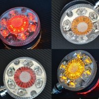 1 бр. червено-жълти LED ЛЕД габарити за огледало Обеци на камион 24V, снимка 1 - Аксесоари и консумативи - 31257584