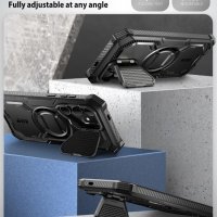 Калъф i-Blason Armorbox за Samsung Galaxy S24 (2024 г.), метален капак за камера и стойка, черен, снимка 5 - Калъфи, кейсове - 44295799
