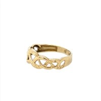 Златен дамски пръстен 1,66гр. размер:55 14кр. проба:585 модел:22304-5, снимка 2 - Пръстени - 44393378