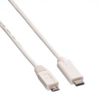 Кабел  USB2.0 C-Micro B, M/M, 1m  SS301026, снимка 1 - Друга електроника - 39217584