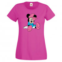 Дамска тениска Minnie Mouse 4 Подарък,Изненада,Рожден ден,, снимка 8 - Тениски - 36530758