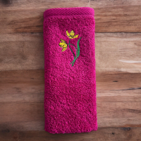 Комплект цветни бродирани хавлии, кърпи за баня, снимка 4 - Хавлиени кърпи - 44817178