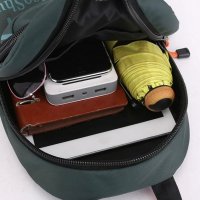 ново мъжка чанта става и на мини раница от гумирана мека материя, снимка 7 - Чанти - 37641793