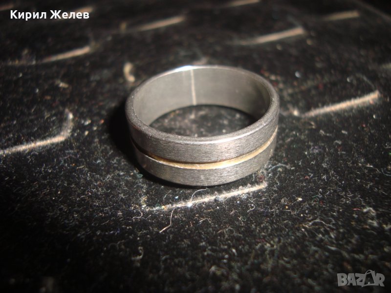 КРАСИВА АРТ ХАЛКА БЛАГОРОДНА СТОМАНА ПРЪСТЕН 19670, снимка 1