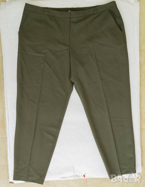 Дамски панталон в цвят каки Adalayde - 3XL, снимка 1