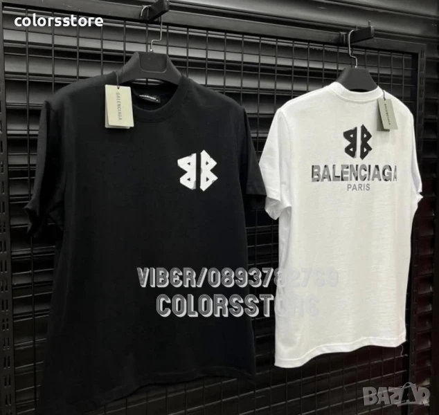 Мъжка бяла тениска Balenciaga/IM30s, снимка 1