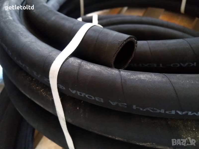 Маркуч гумено-текстилен за вода с вътрешен отвор Ф 32 мм (топ 20 метра), снимка 1