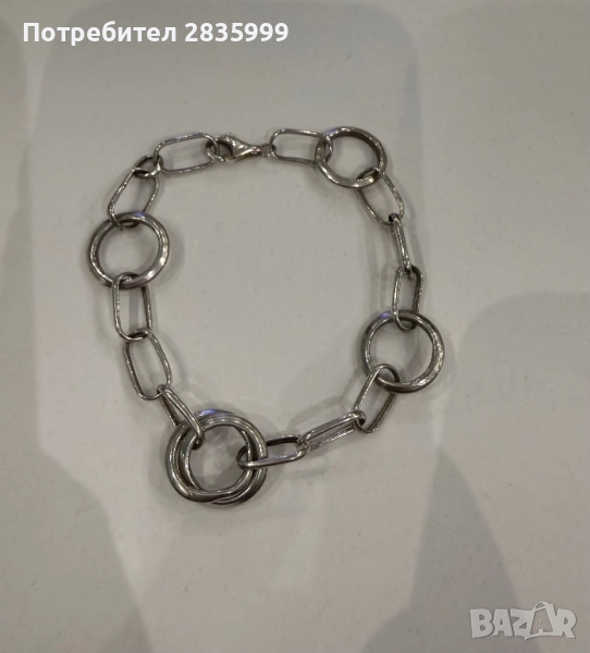 Дамска сребърна гривна, снимка 1