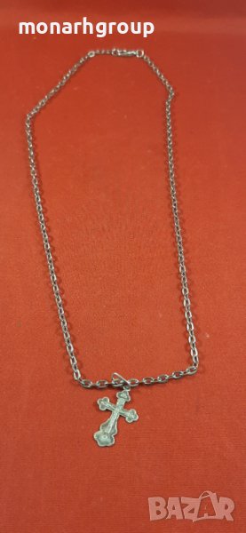 Верижка + кръст / верижката е метална/, снимка 1
