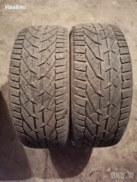 Продавам 2 броя зимни гуми 225.45.17 на 1 сезон дот 2019 Riken , снимка 1