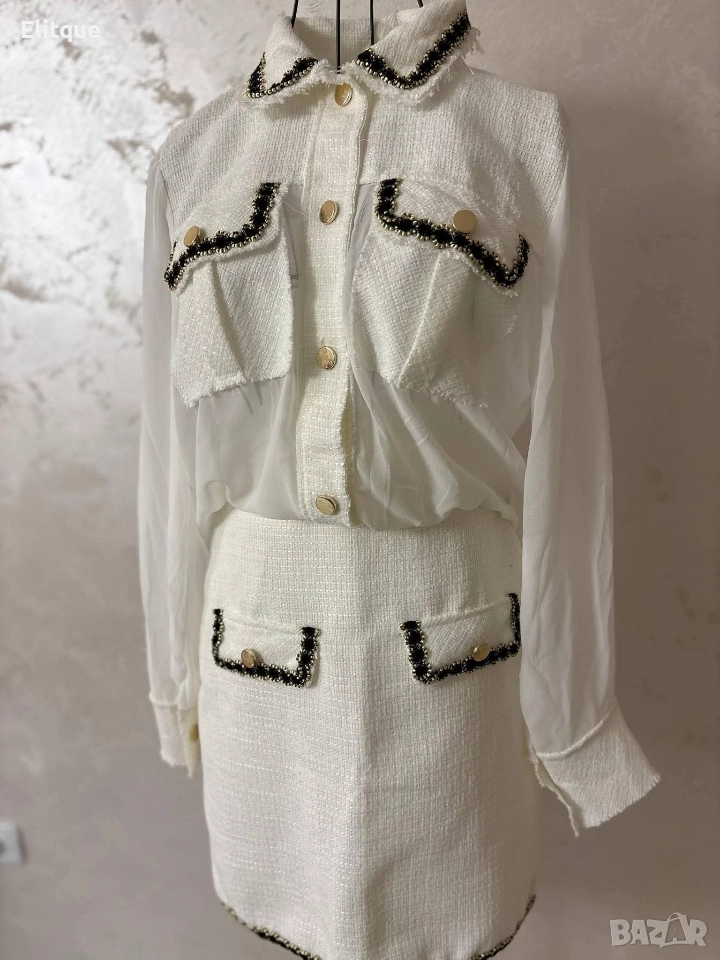 дамски комплект риза и пола , снимка 1