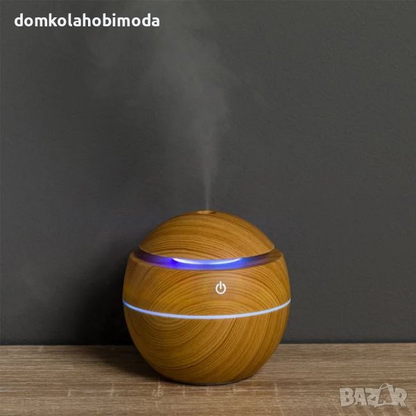 Електрически Аромадифузор. Променяща светлина, 5V. 130 мл. 35 мл/ч., снимка 1