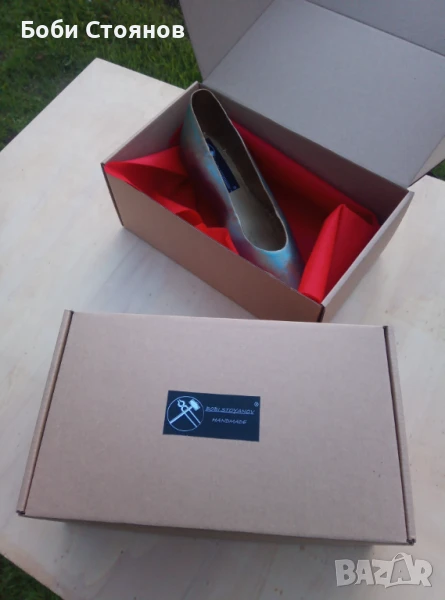 Метални обувки с тънко токче, снимка 1