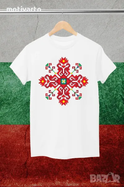 Тениска с шевица "Огън", снимка 1