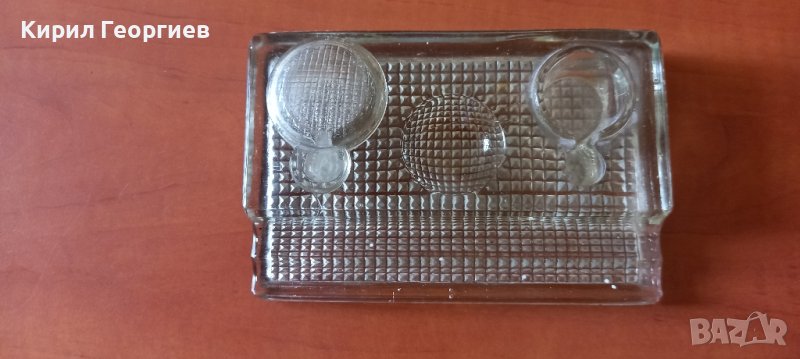 Стара стъклена мастилница , снимка 1