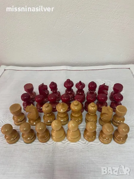 Фигури за шах дървени -07, снимка 1