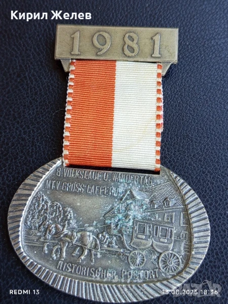 Медал осмото издание на пешеходен ден и крос Германия за КОЛЕКЦИЯ 24209, снимка 1