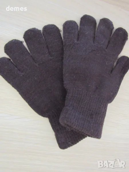 Машинно плетени дамски еластични ръкавици с пет пръста, снимка 1